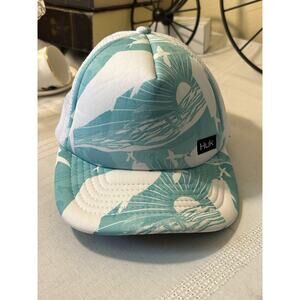 Huk Hat Cap Strap Back Blue White Fishing Visor Fisherman Fishing Mens